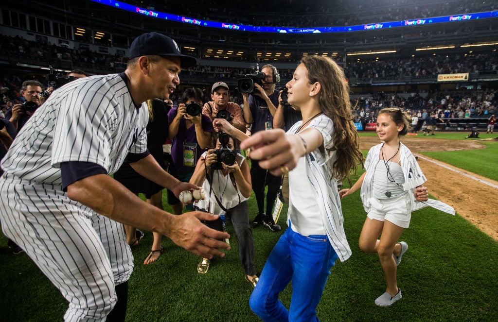 Alex Rodriguez and daughters