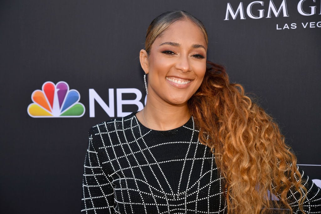 Amanda Seales on the red carpet at an award show in May 2019