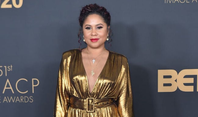 Angela Yee on the red carpet at an award show in February 2020