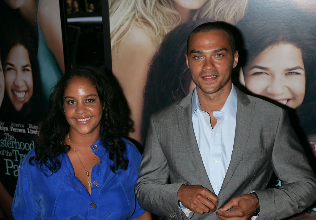 Actor Jesse Williams (R) and Aryn Drake-Lee attend the premiere of "The Sisterhood of the Traveling Pants 2"
