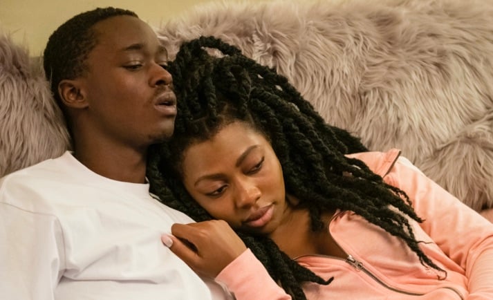 Ashton Sanders and Shakira Ja'nai Paye in Netflix's 'All Day and a Night'