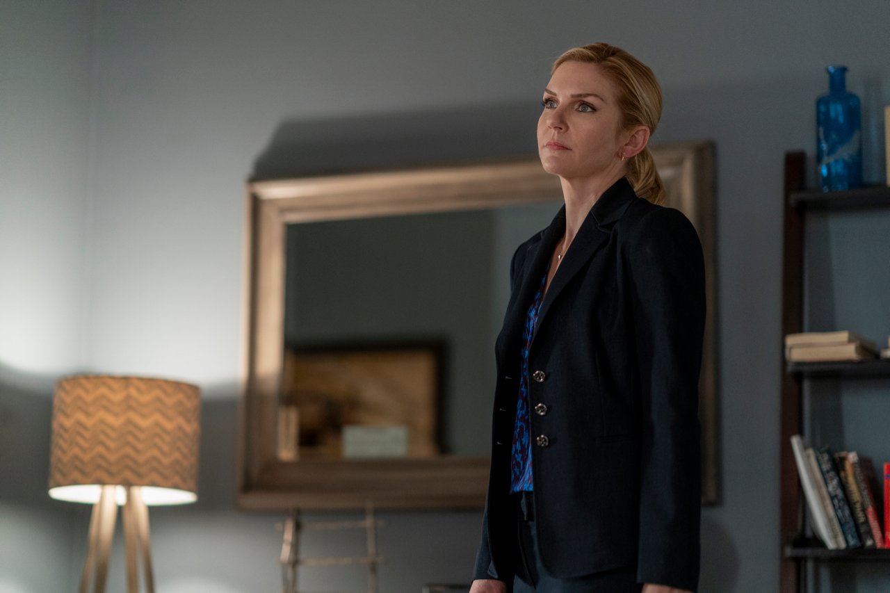 Better Call Saul star Rhea Seehorn looks to her right