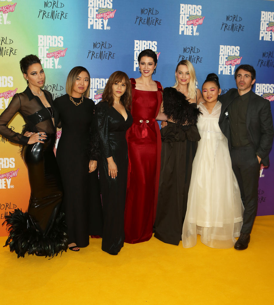 Director Cathy Yan and the cast of 'Birds of Prey' at the premiere