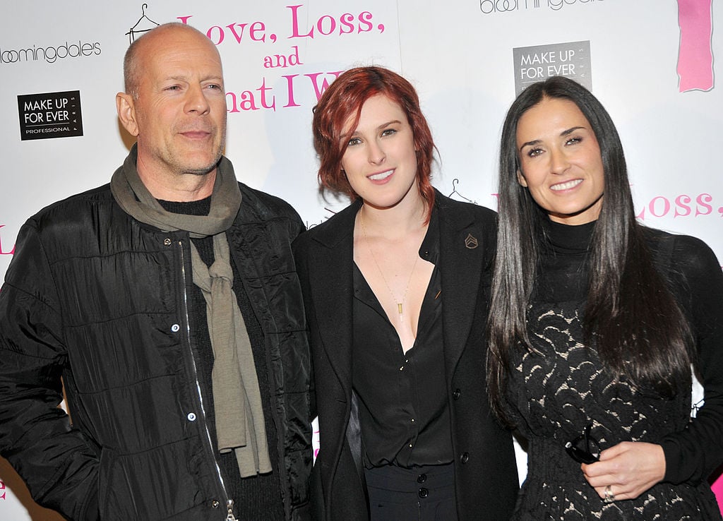 Bruce Willis, daughter Rumer Willis and Demi Moore