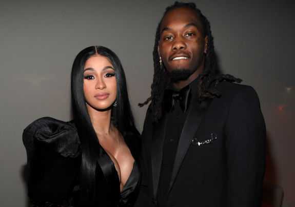 Cardi B and Offset at a party in December 2019 in Los Angeles, California