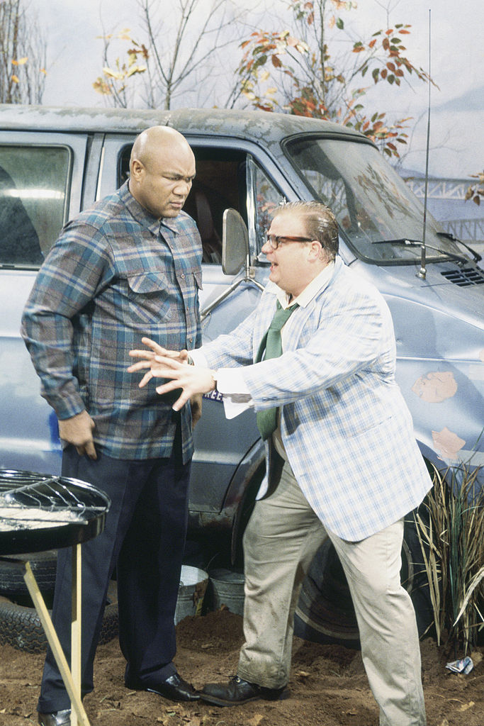 Chris Farley and George Foreman