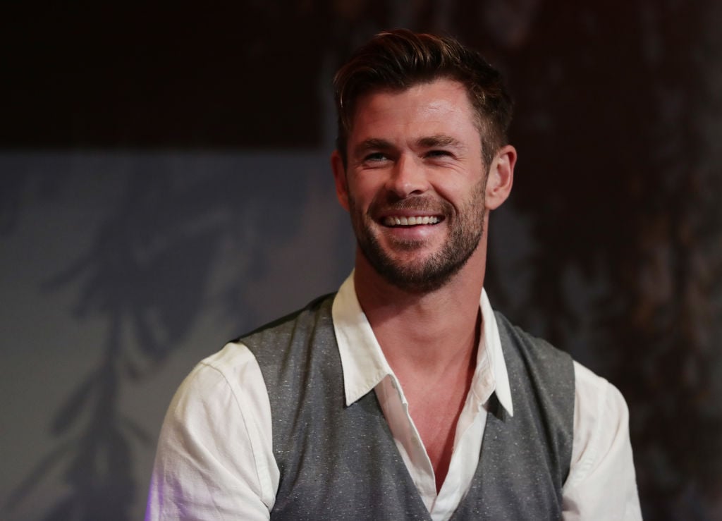 Chris Hemsworth smiling