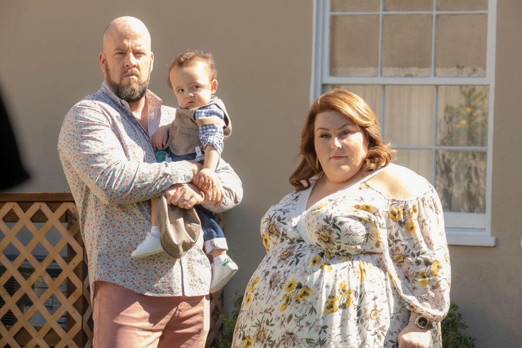 Chris Sullivan as Toby, Baby Jack, Chrissy Metz as Kate on 'This Is Us' Season 4