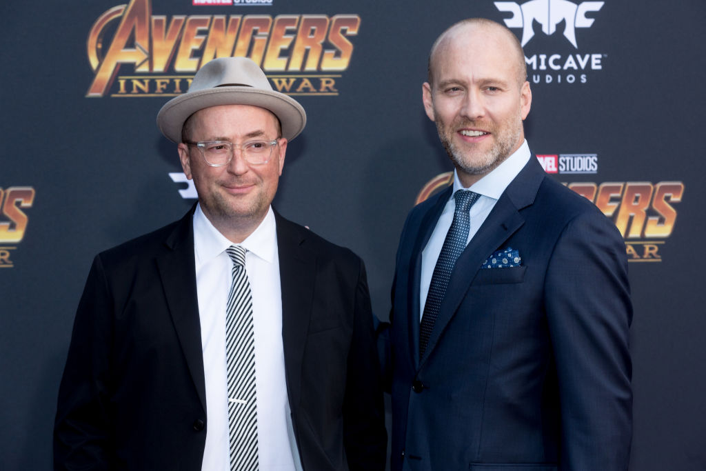 Christopher Markus and Stephen McFeely at the 'Avengers: Infinity War' premiere