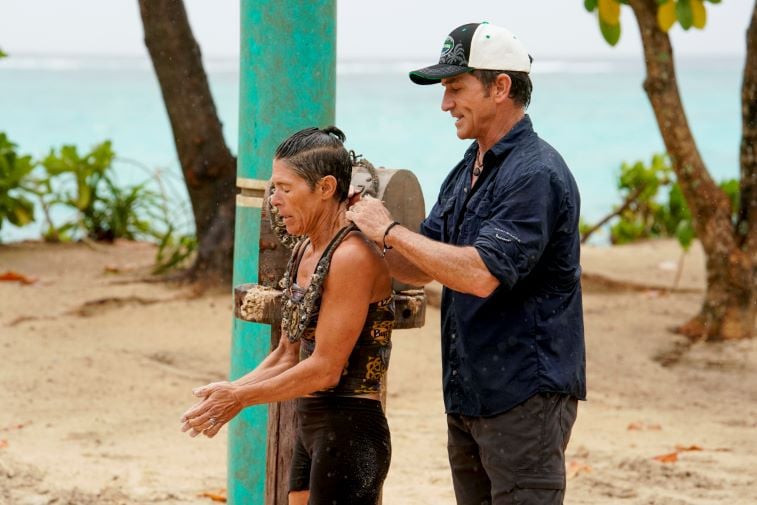 Denise Stapley and Jeff Probst