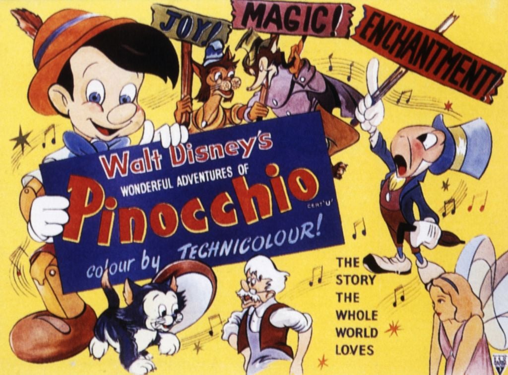 Walt Disney's 'Pinocchio,' released in 1940
