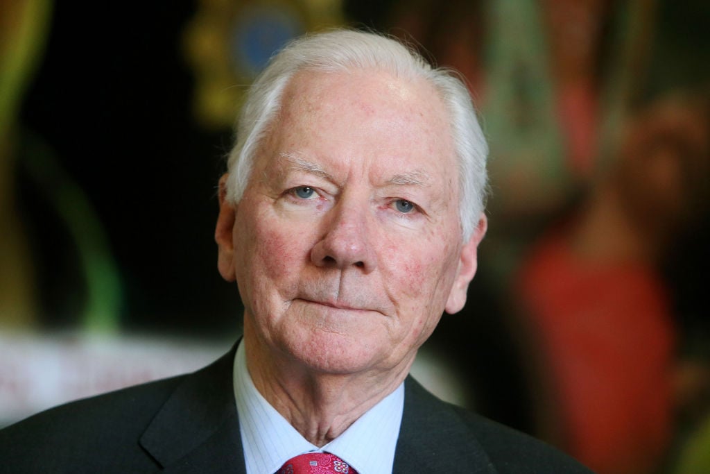 Gay Byrne smiling