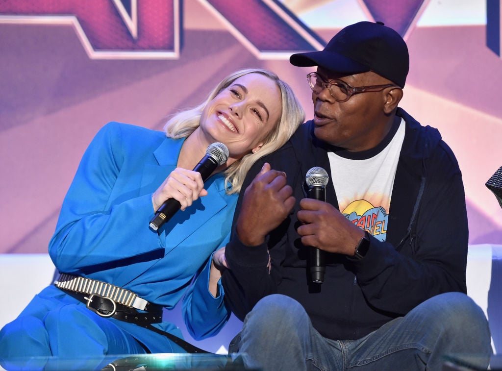 Marvel Brie Larson Samuel L Jackson