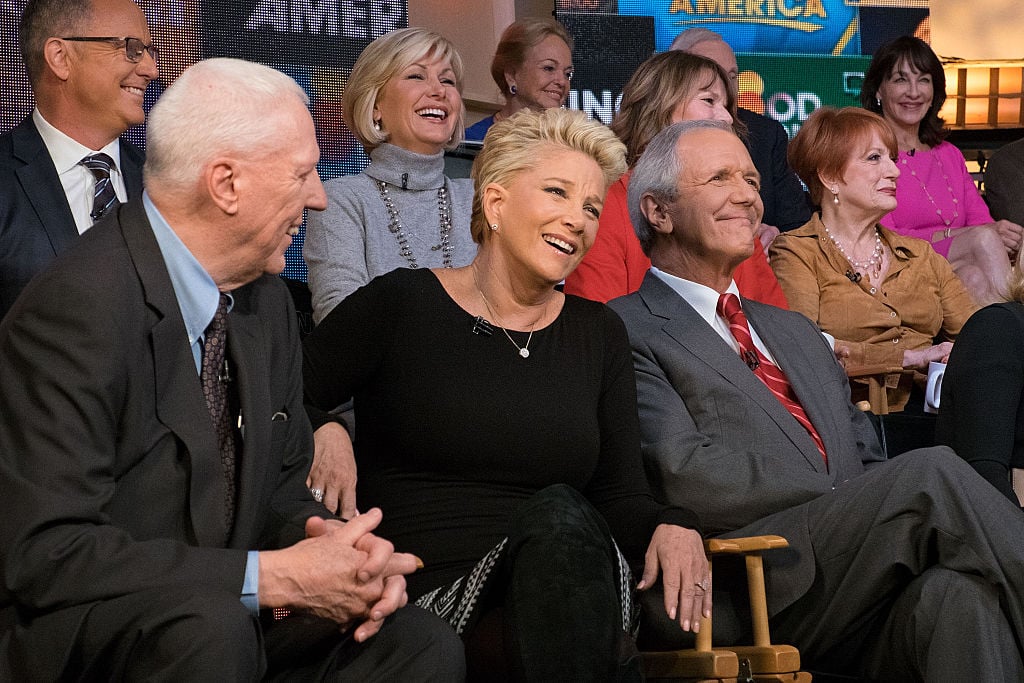 Joan Lunden and Charlie Gibson celebrating 'Good Morning America' 40th anniversary, 2015