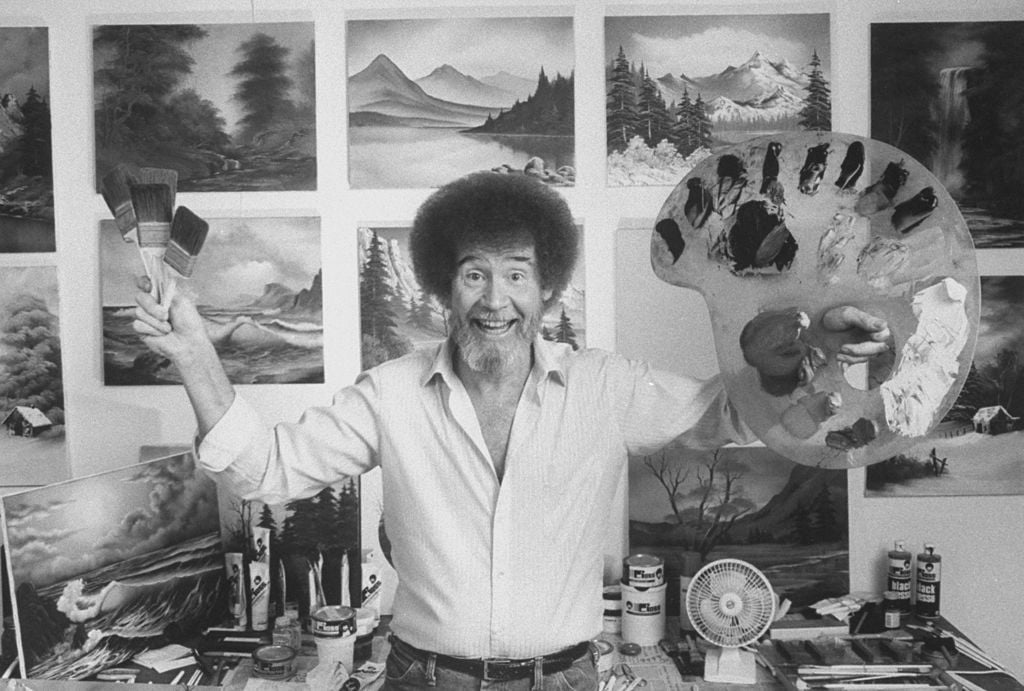 TV painting instructor and artist Bob Ross