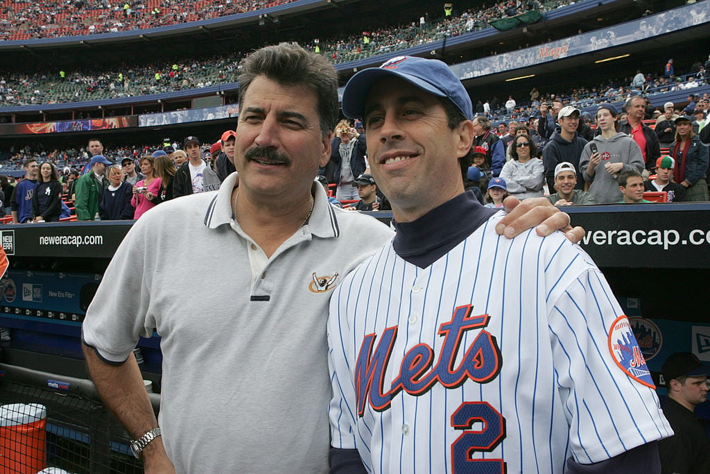 Former New York Met Keith Hernandez (left) and Jerry Seinfeld