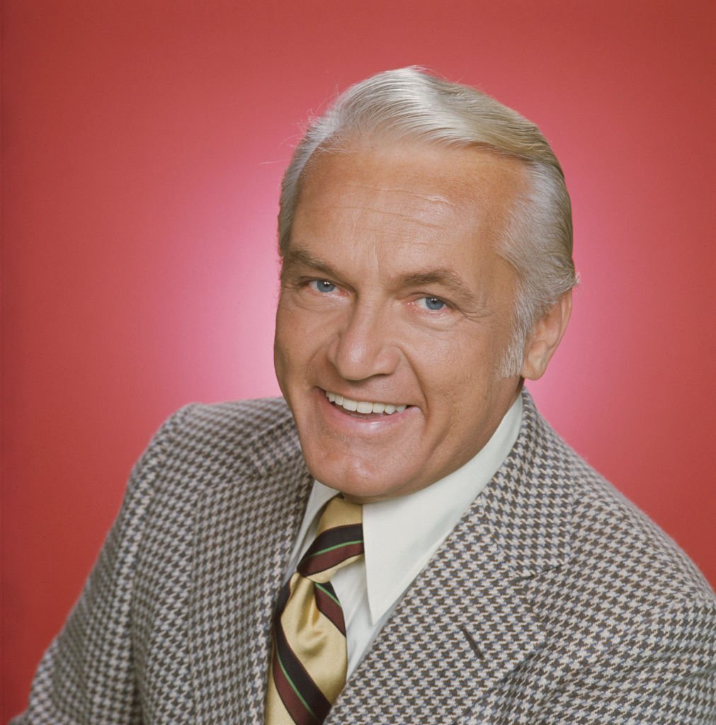 Ted Knight posing as Ted Baxter in 'The Mary Tyler Moore Show', 1974