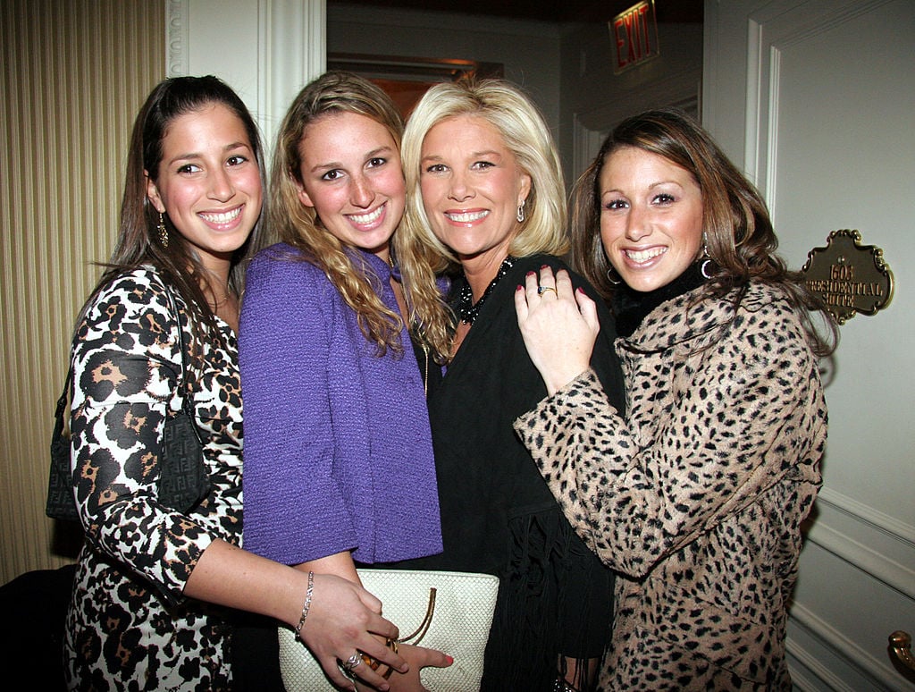 Joan Lunden and her three daughters from her first marriage: Sarah, Lindsay, and Jamie