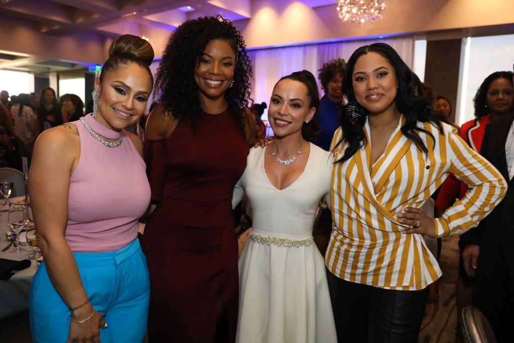 Mia Wright, Gabrielle Union, Adrienne Williams Bosh, and Ayesha Curry