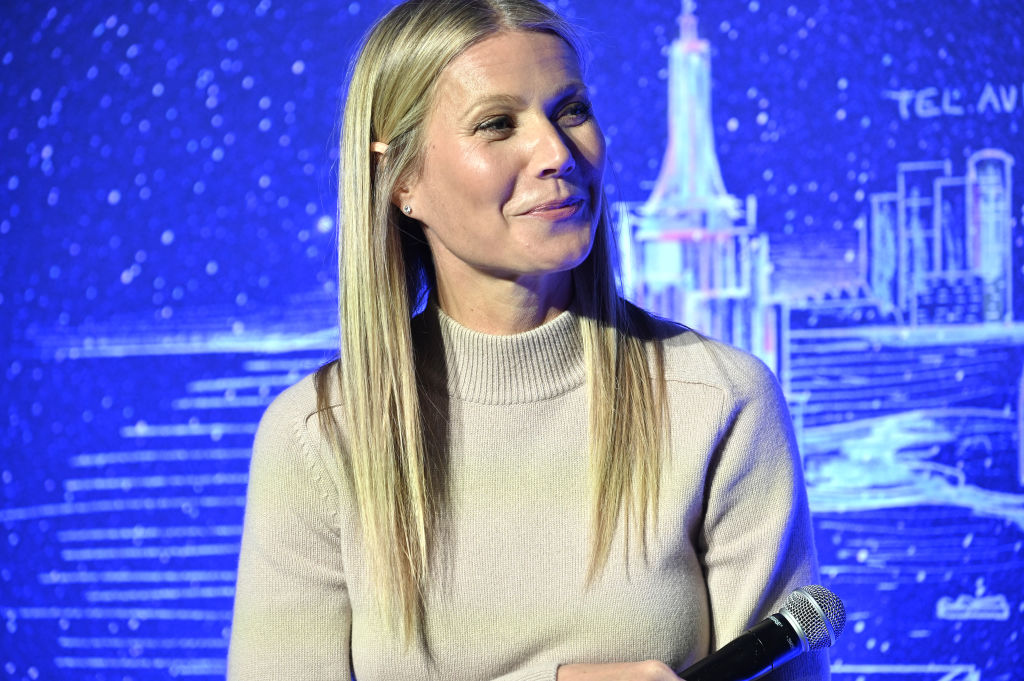 Gwyneth Paltrow smiling looking off to the side
