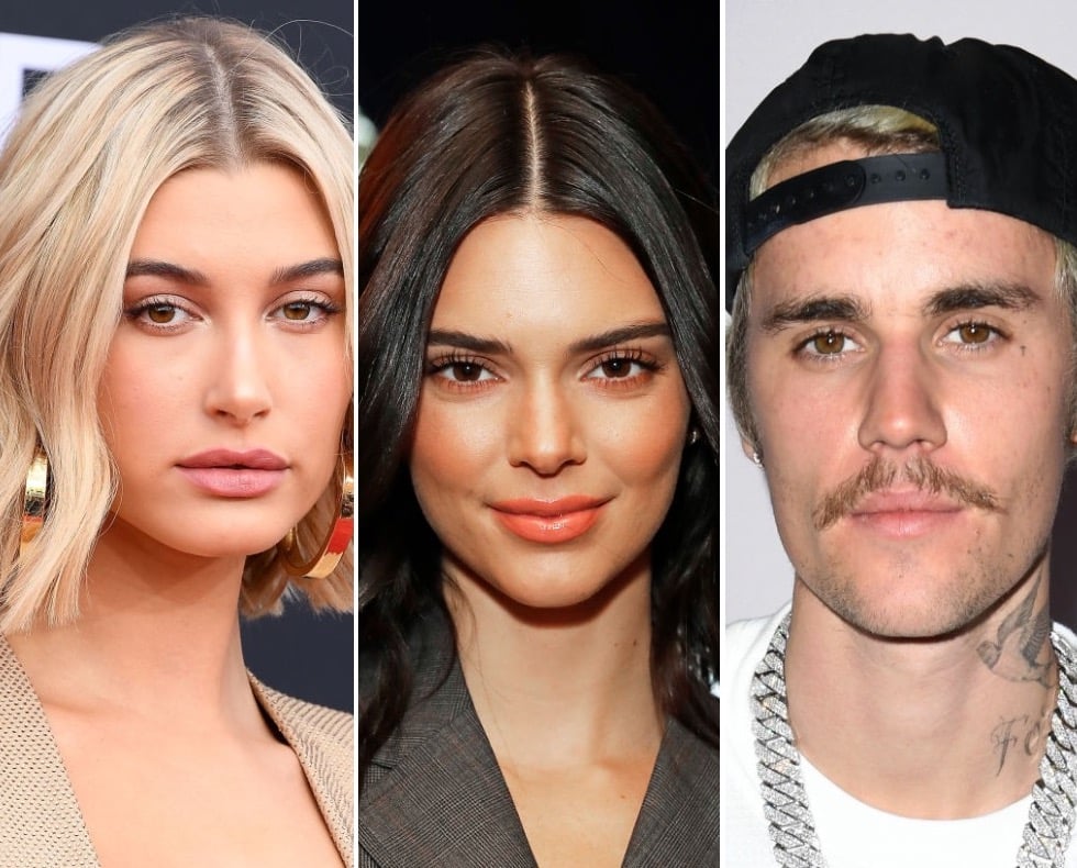 Hailey Bieber, Kendall Jenner, and Justin Bieber