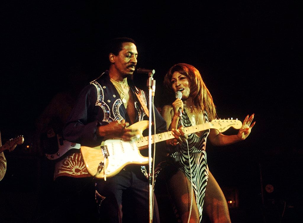 Ike and Tina Turner performing onstage