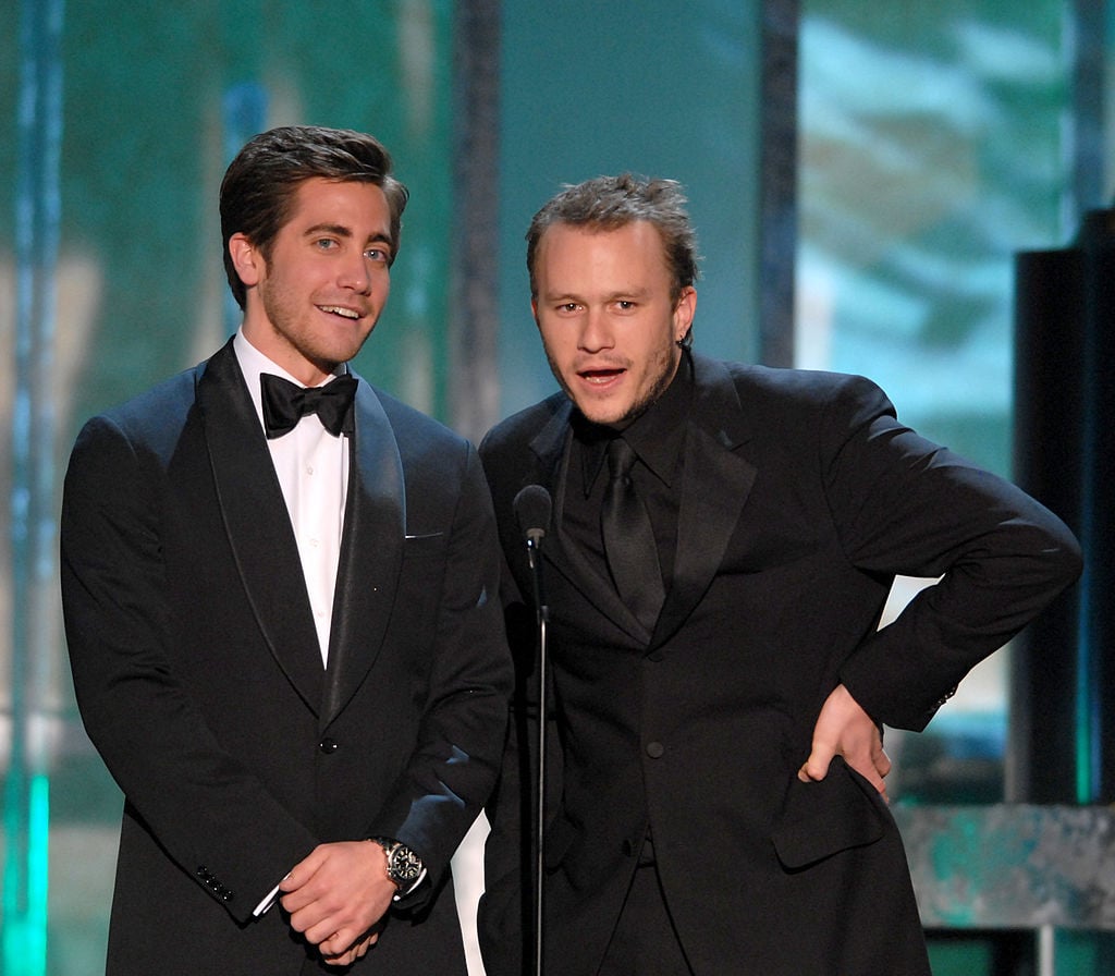 Jake Gyllenhaal and Heath Ledger at the Screen Actors Guild Awards