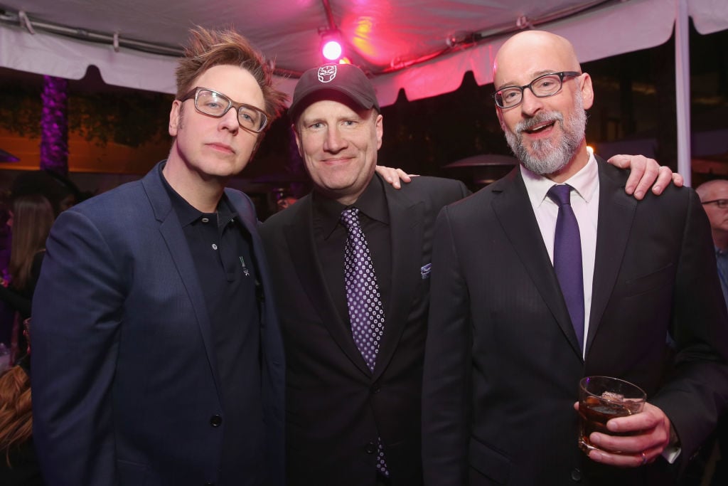 James Gunn, Marvel Studios President Kevin Feige, and Peyton Reed