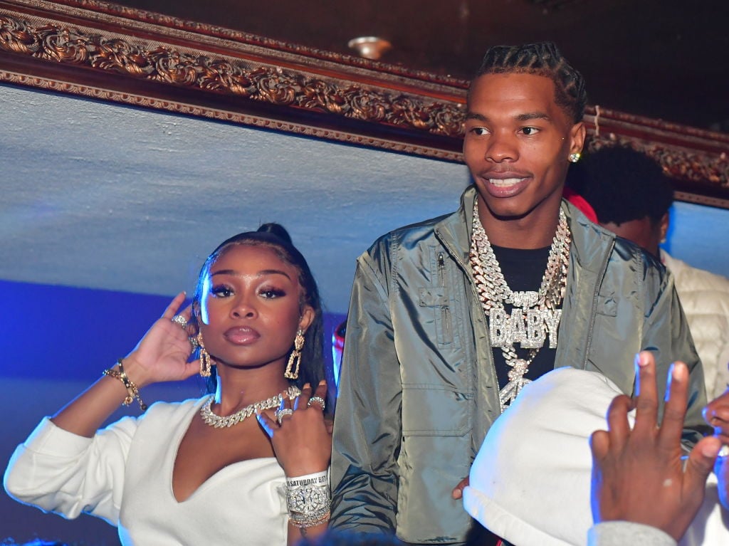 Jayda Cheaves and Lil Baby at a party in October 2019