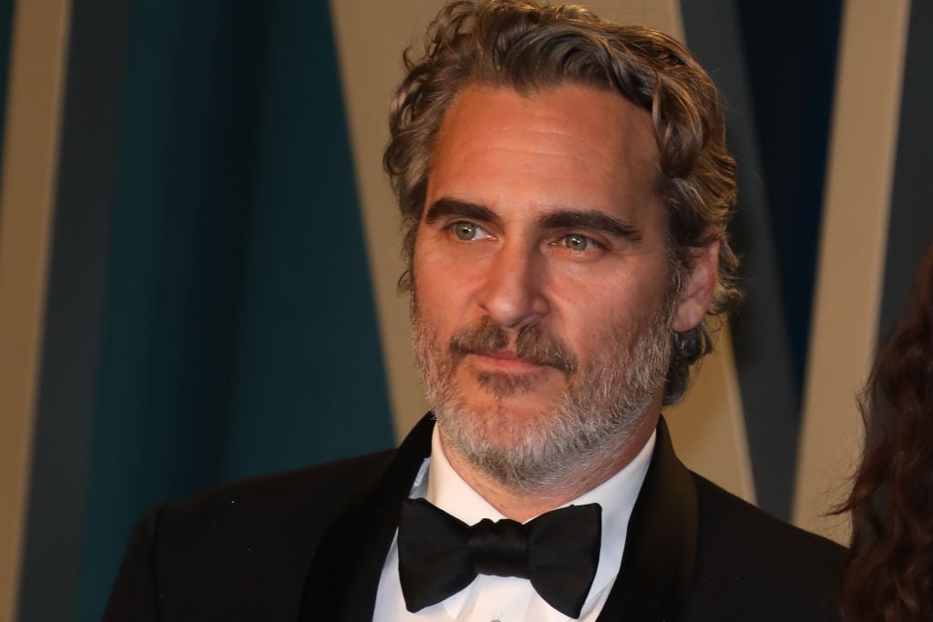 Joaquin Phoenix at the Vanity Fair Oscar party