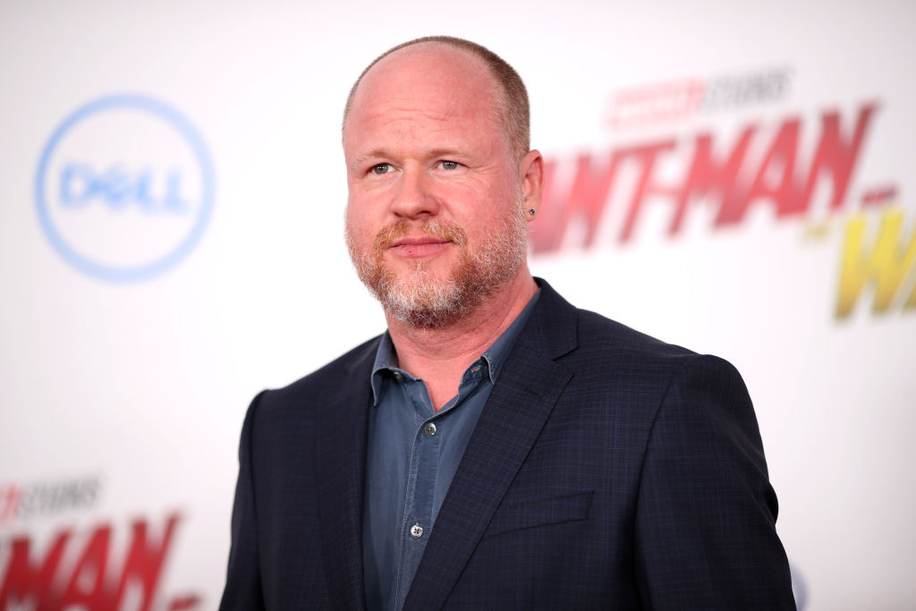 Joss Whedon in a navy jacket