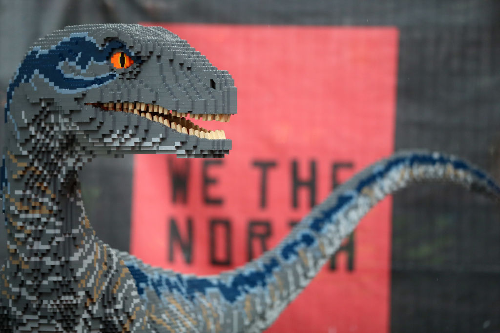 A Lego raptor | Steve Russell/Toronto Star via Getty Images