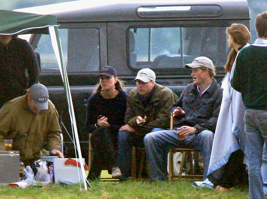 Kate Middleton, Prince William, and Prince Harry in 2008