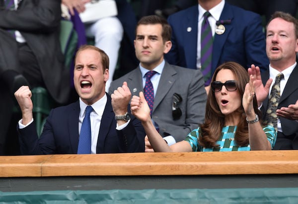 Kate Middleton and Prince William at Wimbledon, 2014