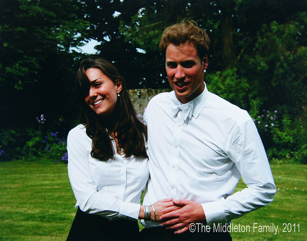 Kate Middleton and Prince William on the day of their college graduation