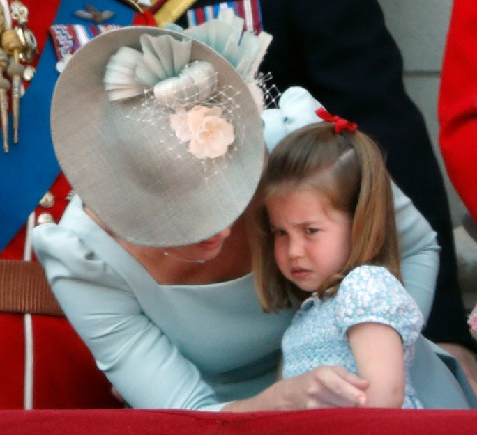 Princess Charlotte and Kate Middleton at Trooping the Colour, 2018