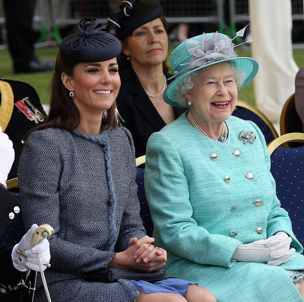 Kate Middleton and Queen Elizabeth II