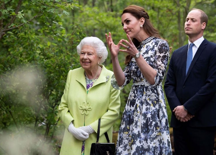 Prince William visibly stands behind Kate in 2018 | Geoff Pugh/AFP via Getty Images