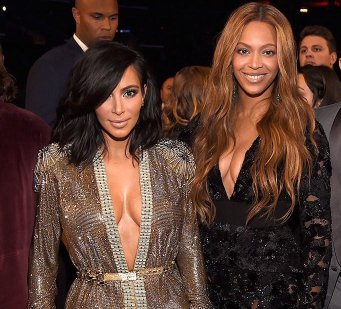 Kim Kardashian West and Beyoncé