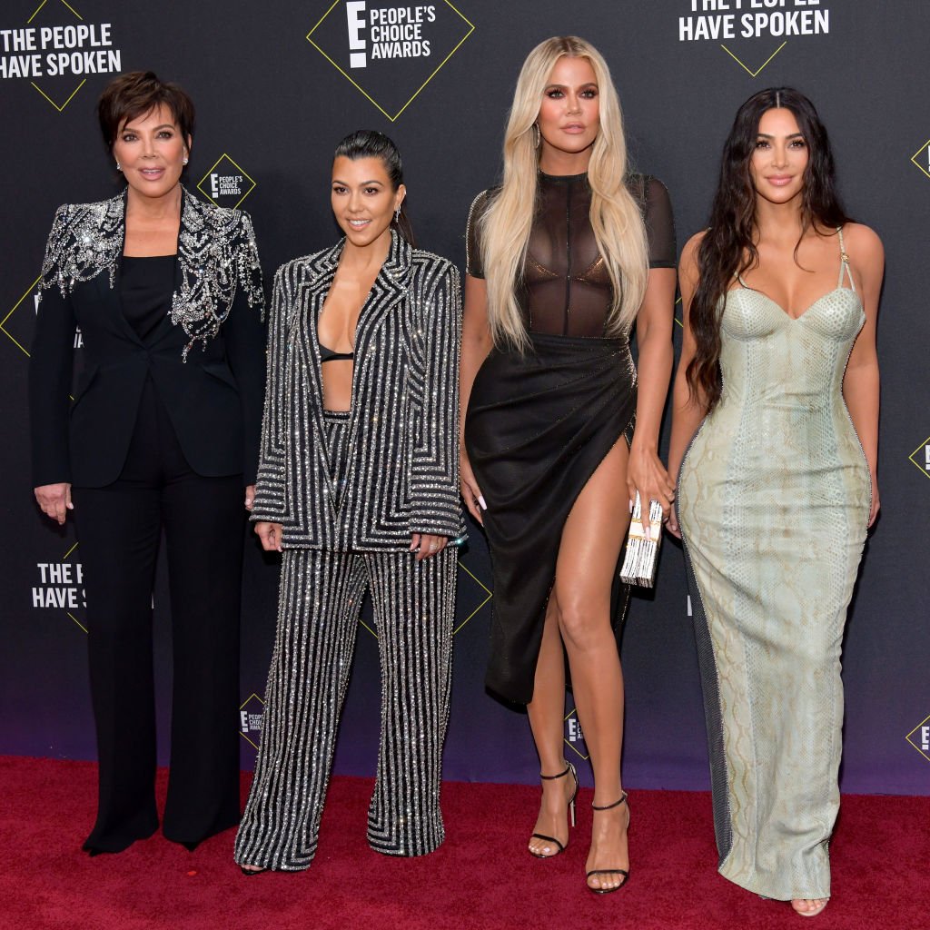 Kris Jenner, Kourtney Kardashian, Khloé Kardashian, and Kim Kardashian attend 2019 E! People's Choice Awards