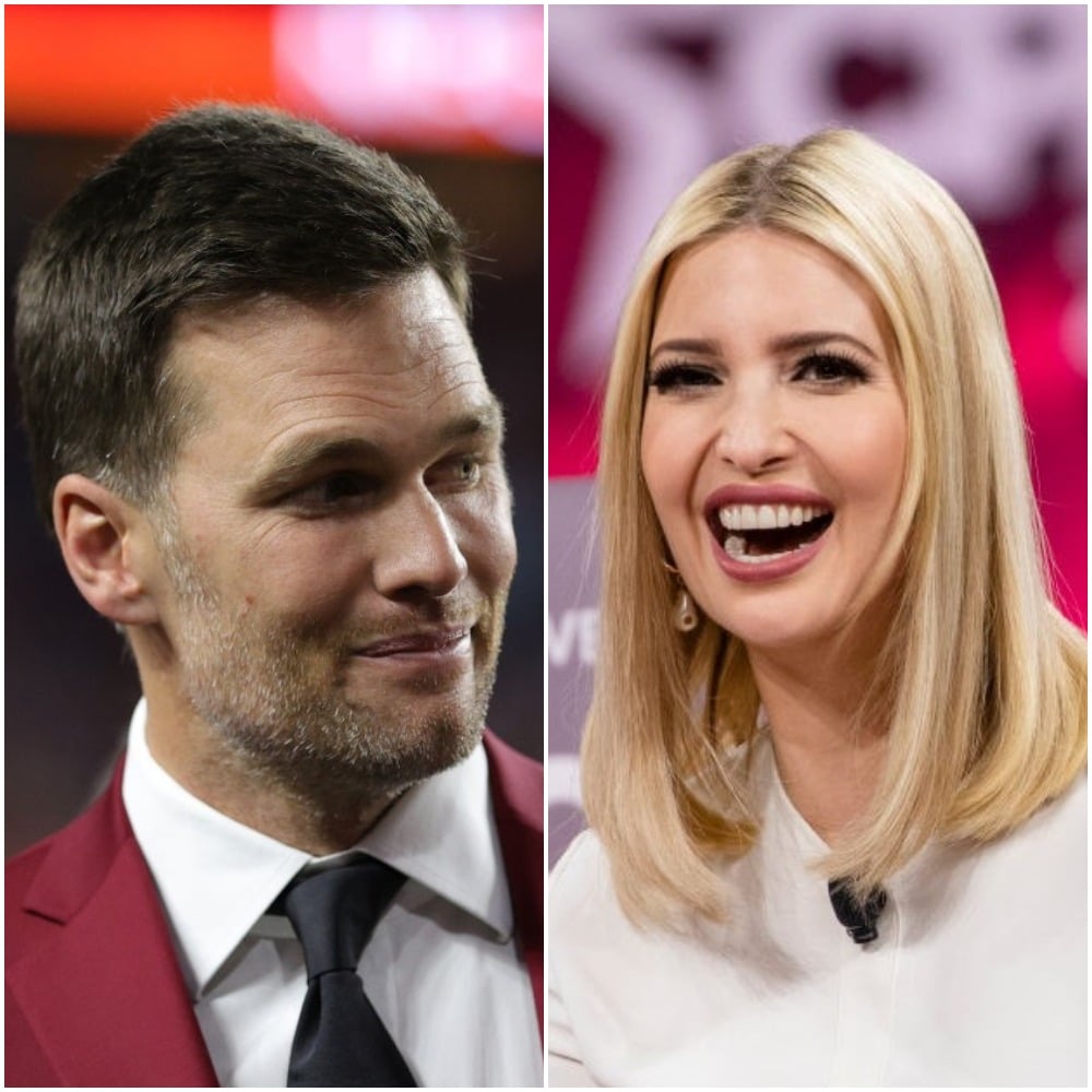 (L): Tom Brady, (R): Ivanka Trump