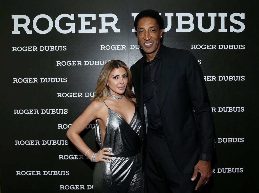 Larsa Pippen and Scottie Pippen at an event in February 2018 in Bel Air, California