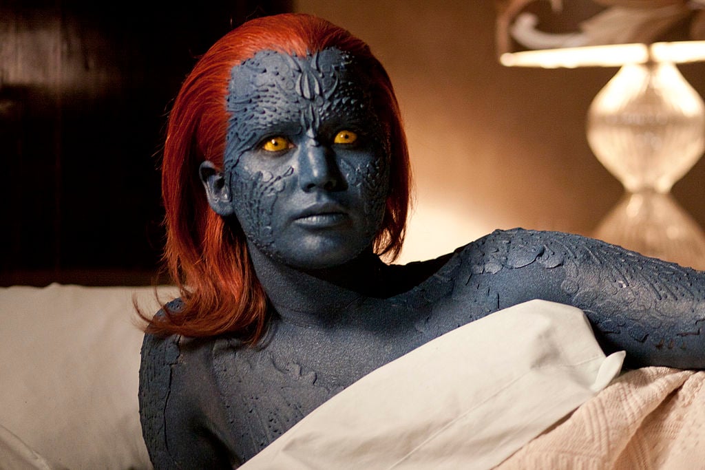 Jennifer Lawrence as Mystique in the X-Men