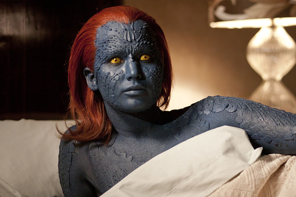 Jennifer Lawrence as Mystique in the X-Men