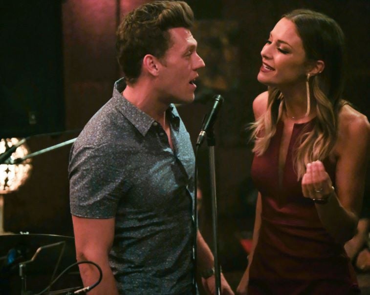 Savannah and Brandon singing together