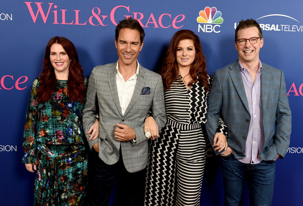 WIll & Grace finale cast Megan Mullally, Eric McCormack, Debra Messing, and Sean Hayes
