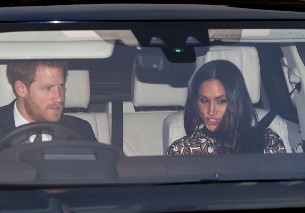 Meghan Markle and Prince Harry attend Christmas lunch at Buckingham Palace, 2017