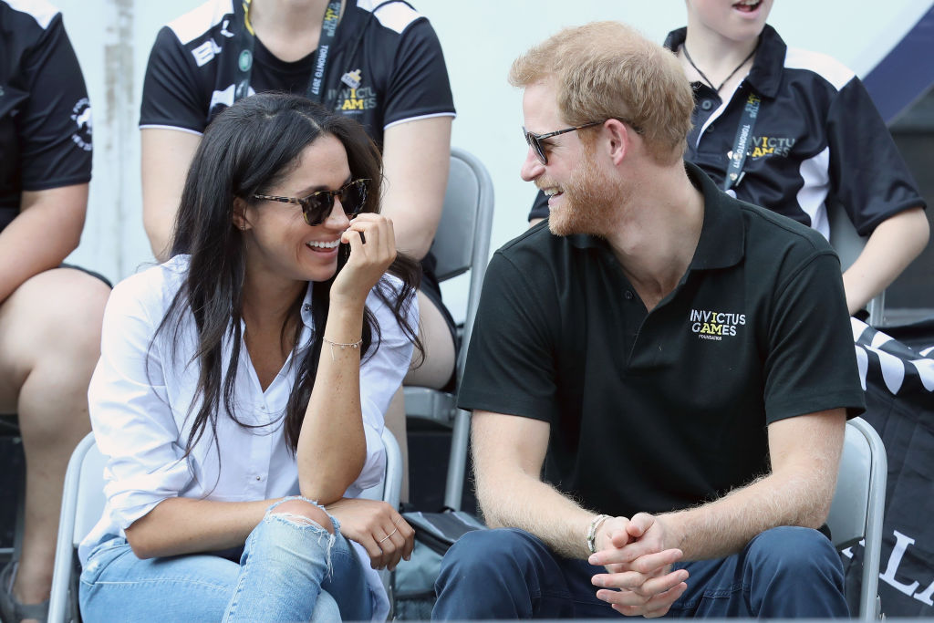 Meghan Markle and Prince Harry watch a wheelchair tennis match, 2017 Invictus Games