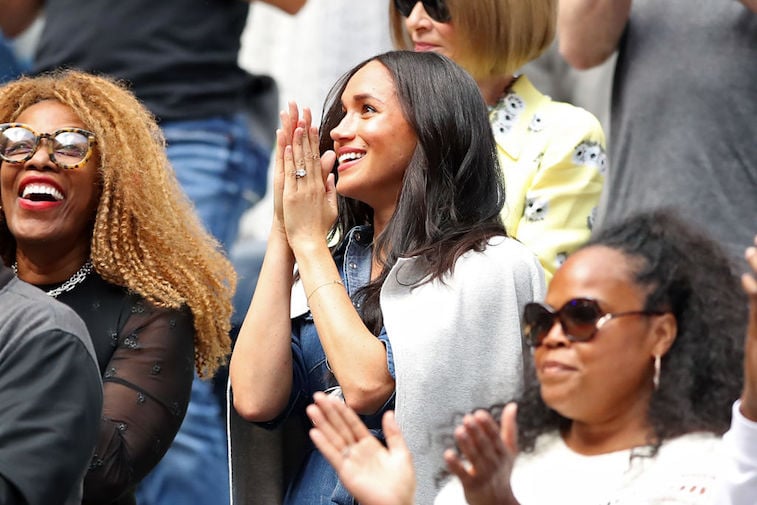 Meghan Markle cheers on Serena Williams at the 2019 U.S. Open