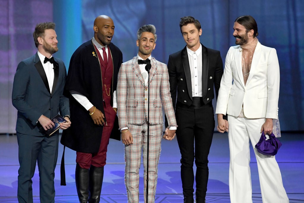 Bobby Berk, Karamo Brown, Tan France, Antoni Porowski, and Jonathan Van Ness at the 70th Emmy Awards